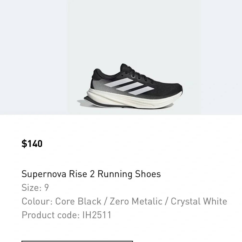Adidas Women’s Supernova Rise 2 Running Shoes,Sz 9